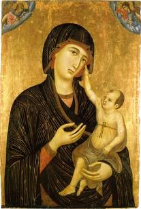 Duccio, 'The Crevole Madonna', c. 1280. Tempera on board. Museo dell’Opera del Duomo, Siena, Italy